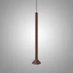 Серия подвесных светодиодных светильников с коническим плафоном на рифленом цилиндрическом основании RANDOR H99 Red bronze от ImperiumLoft