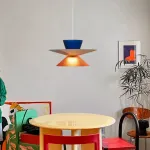 Серия подвесных светильников с плафонами в виде комбинаций усеченных конусов разного цвета и размера MIKKU D D30 от ImperiumLoft