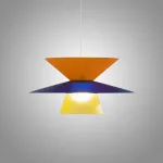 Серия подвесных светильников с плафонами в виде комбинаций усеченных конусов разного цвета и размера MIKKU D D40 от ImperiumLoft