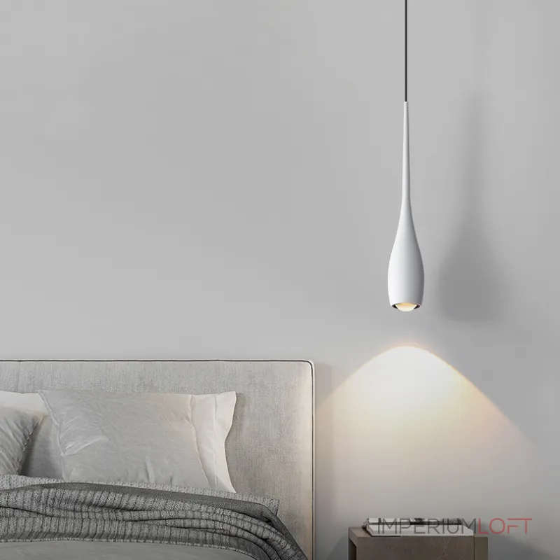 Серия подвесных светодиодных светильников с каплевидным корпусом JURIS B White 3000К с лифтом от ImperiumLoft