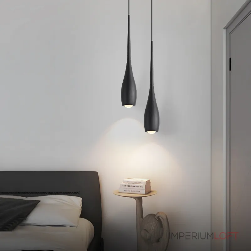 Серия подвесных светодиодных светильников с каплевидным корпусом JURIS B White 3000К с лифтом от ImperiumLoft