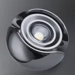 Серия подвесных светодиодных светильников с корпусом в форме лопастей и линзированным источником света JUSI Black от ImperiumLoft