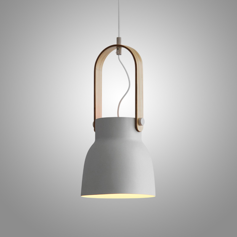 Подвесной светильник с деревянным хомутом CLUTCH D19 Grey от ImperiumLoft Подвесной светильник с деревянным хомутом CLUTCH D19 Grey от ImperiumLoft