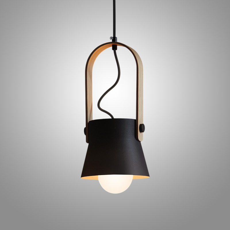 Подвесной светильник с деревянным хомутом CLUTCH D16 Black от ImperiumLoft Подвесной светильник с деревянным хомутом CLUTCH D16 Black от ImperiumLoft