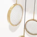 Светодиодный подвесной светильник с дисковидным плафоном с двусторонним свечением из фактурного стекла ручной работы ULF ONE от ImperiumLoft