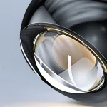 Серия подвесных светильников шарообразной формы с линзированным LED-источником и регулировкой угла наклона TAVE Gold 3000К с лифтом от ImperiumLoft