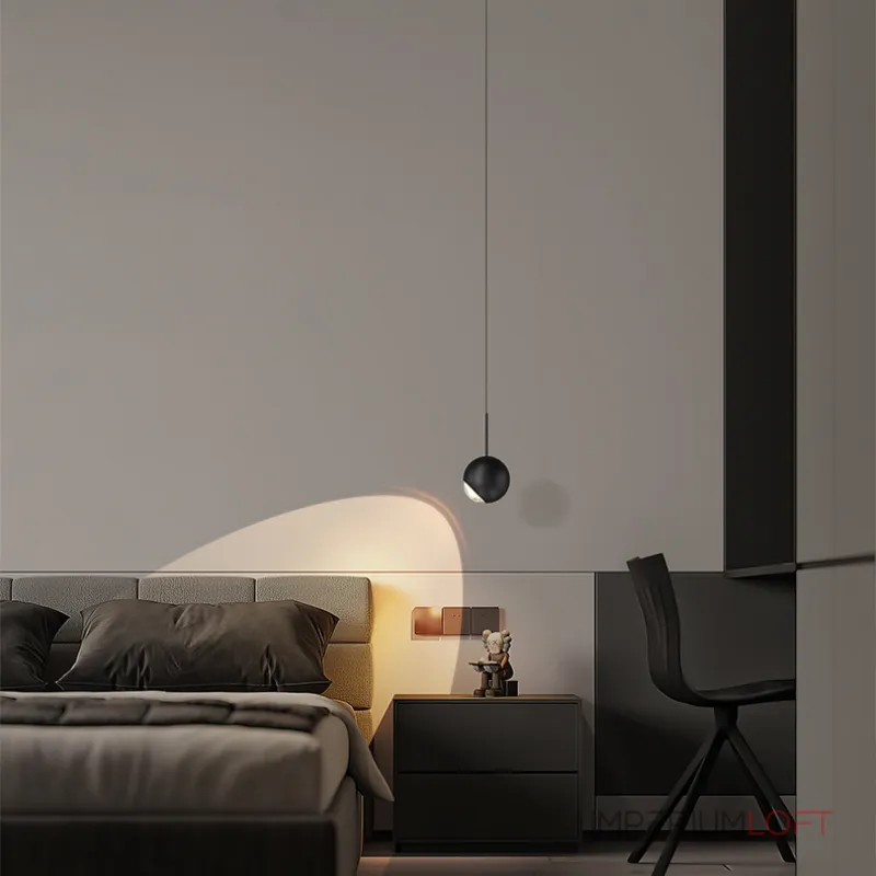 Серия подвесных светильников шарообразной формы с линзированным LED-источником и регулировкой угла наклона TAVE Gold 3000К с лифтом от ImperiumLoft Серия подвесных светильников шарообразной формы с линзированным LED-источником и регулировкой угла наклона TAVE Gold 3000К с лифтом от ImperiumLoft