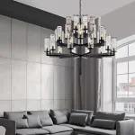 Подвесная люстра FEAT LUX L18 Black