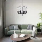 Подвесная люстра FEAT LUX L18 Black