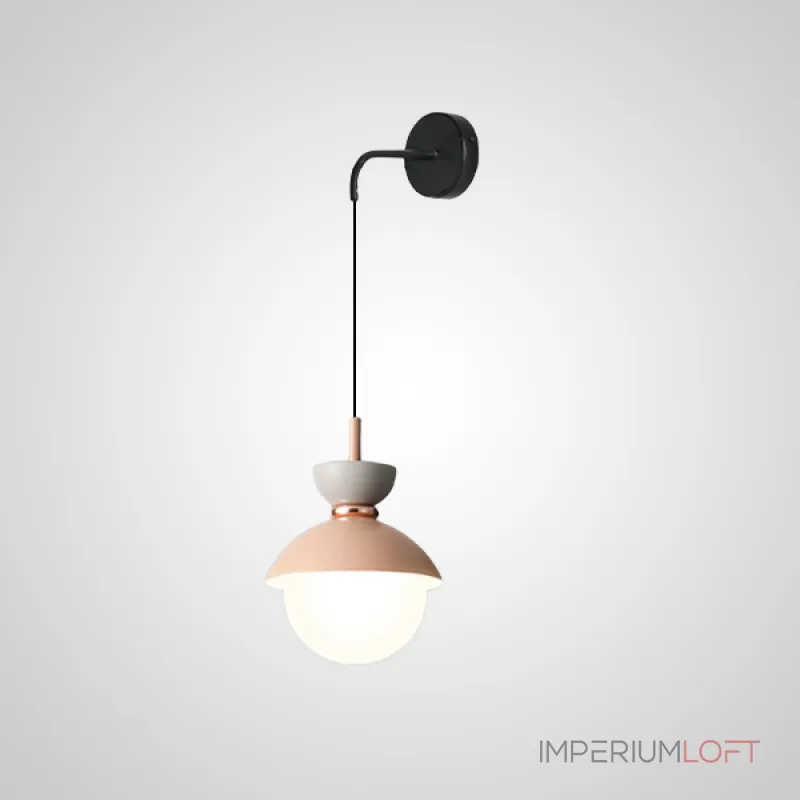 Настенный светильник POMPON WALL Pink Grey от ImperiumLoft