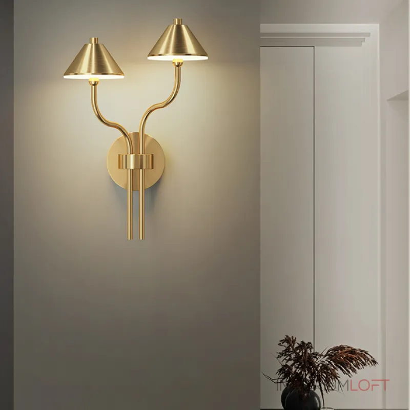 Настенный светильник GENRE L2 Brass от ImperiumLoft