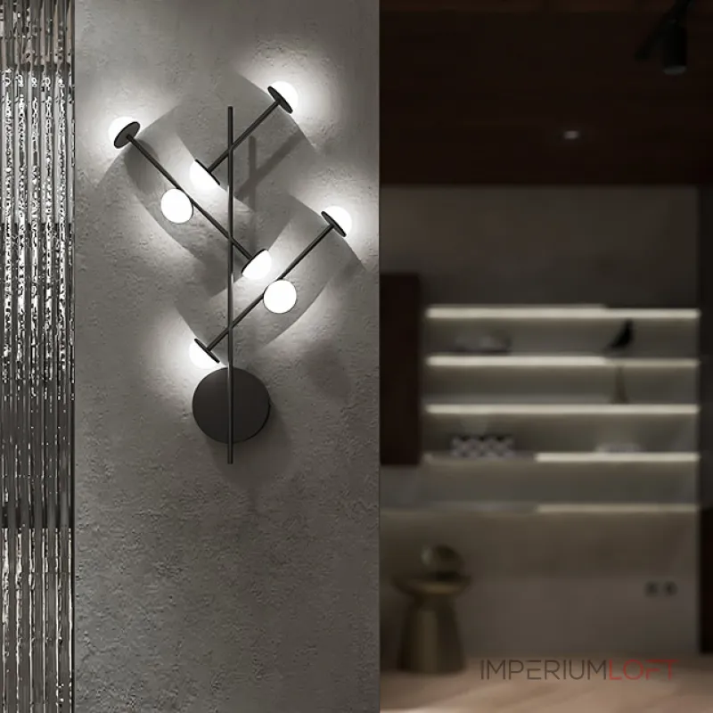 Настенный светильник HILVI WALL L48 Black от ImperiumLoft Настенный светильник HILVI WALL L48 Black от ImperiumLoft