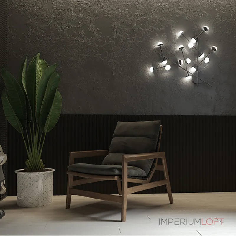 Настенный светильник HILVI WALL L48 Black от ImperiumLoft Настенный светильник HILVI WALL L48 Black от ImperiumLoft