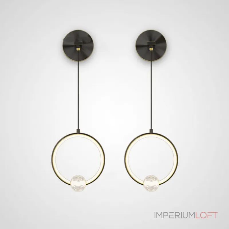 Настенный светильник LUANA WALL Black от ImperiumLoft