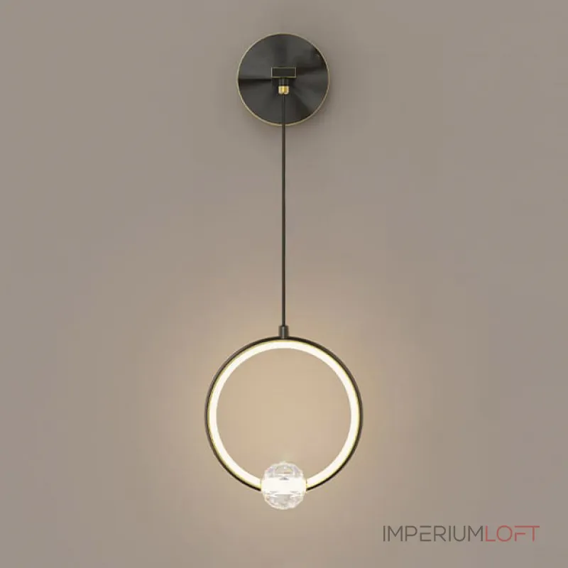 Настенный светильник LUANA WALL Black от ImperiumLoft