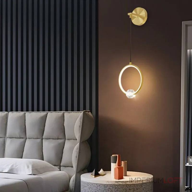 Настенный светильник LUANA WALL Black от ImperiumLoft