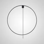 Настенный светильник WILD RING B D80 Black от ImperiumLoft