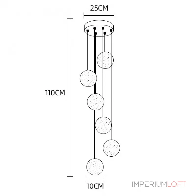 Подвесной светильник FRESH MORE L12 Планка