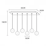 Подвесной светильник FRESH MORE L12 Планка