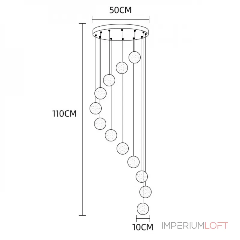 Подвесной светильник FRESH MORE L6 Диск