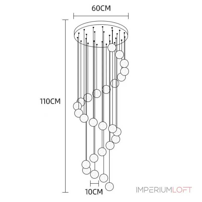 Подвесной светильник FRESH MORE L12 Планка