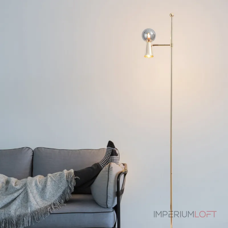 Торшер ABELINA FL Brass White от ImperiumLoft