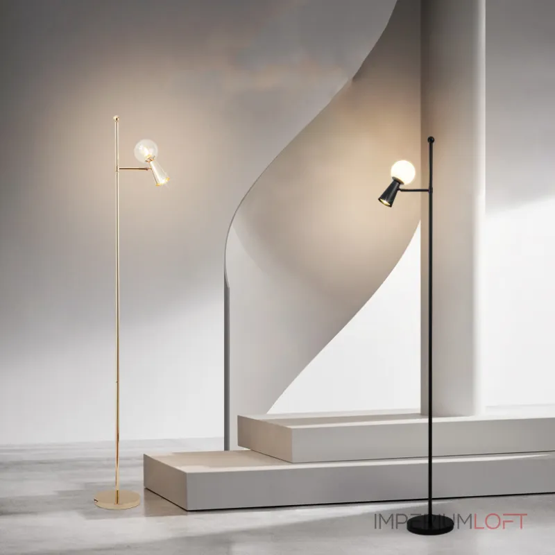 Торшер ABELINA FL Brass White от ImperiumLoft