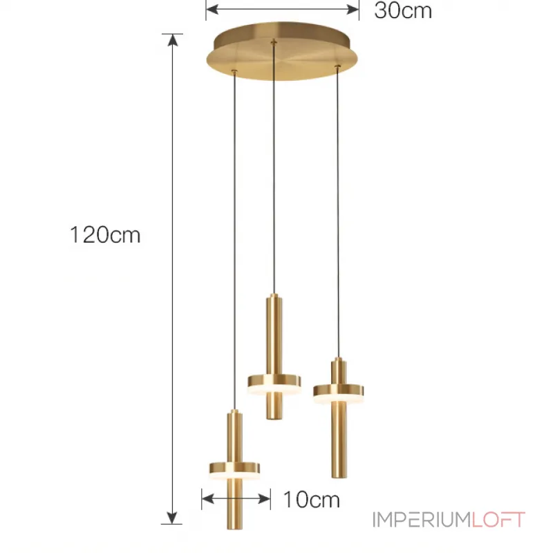 Подвесной светильник FALKA MORE B Gold Планка