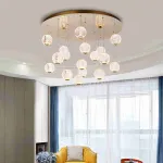 Подвесной светильник STORMS MORE L17 Gold Диск