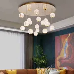 Подвесной светильник STORMS MORE L17 Gold Диск