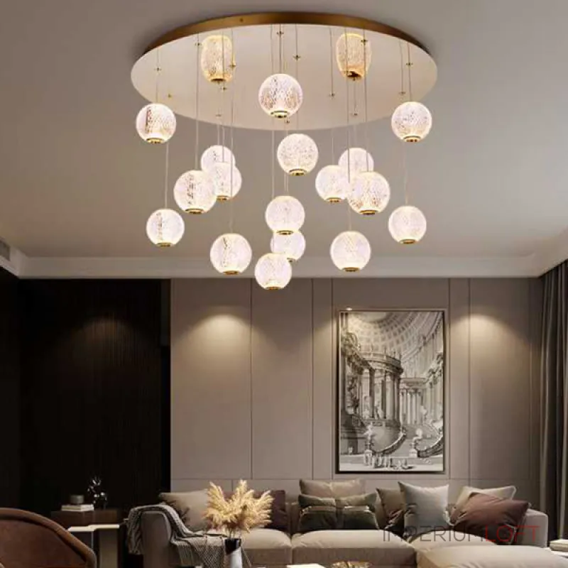 Подвесной светильник STORMS MORE L17 Gold Диск Подвесной светильник STORMS MORE L17 Gold Диск