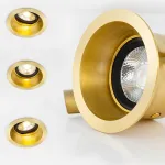 Точечный светильник CALL D9 Brass 4000 К от ImperiumLoft