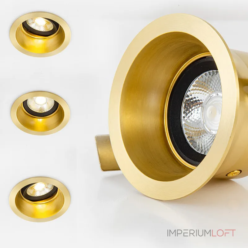 Точечный светильник CALL D9 Brass 4000 К от ImperiumLoft