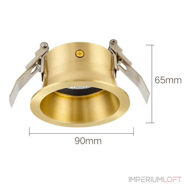 Точечный светильник CALL D9 Brass 4000 К от ImperiumLoft