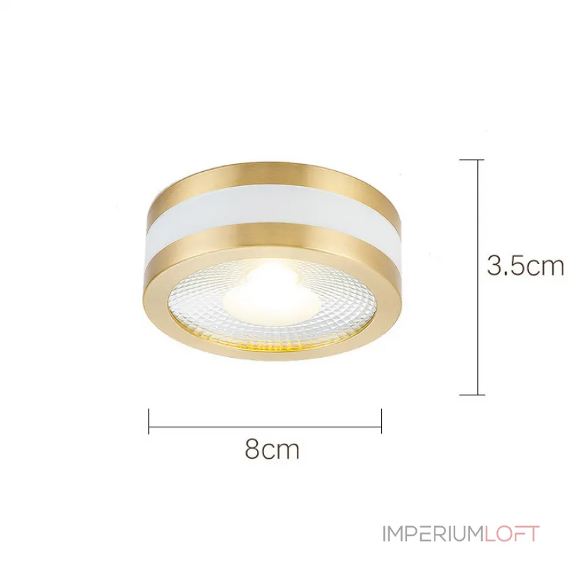 Точечный светильник MEUD D12 Black Brass 12W от ImperiumLoft