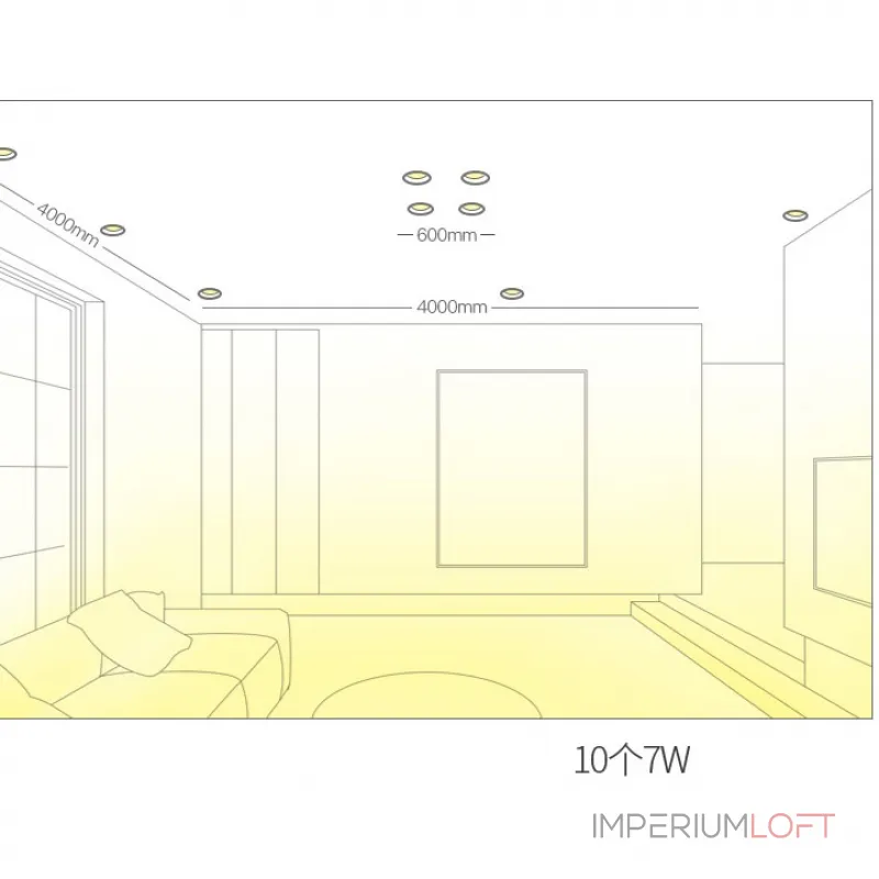 Точечный светильник BIO Brass White 5W от ImperiumLoft
