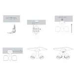 Точечный светильник RESTON PLANK L1 3000 К от ImperiumLoft