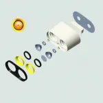 Точечный светильник REXTON A L1 White Grey 3000 К от ImperiumLoft