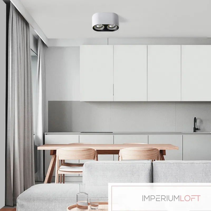 Точечный светильник REXTON A L1 White Grey 3000 К от ImperiumLoft