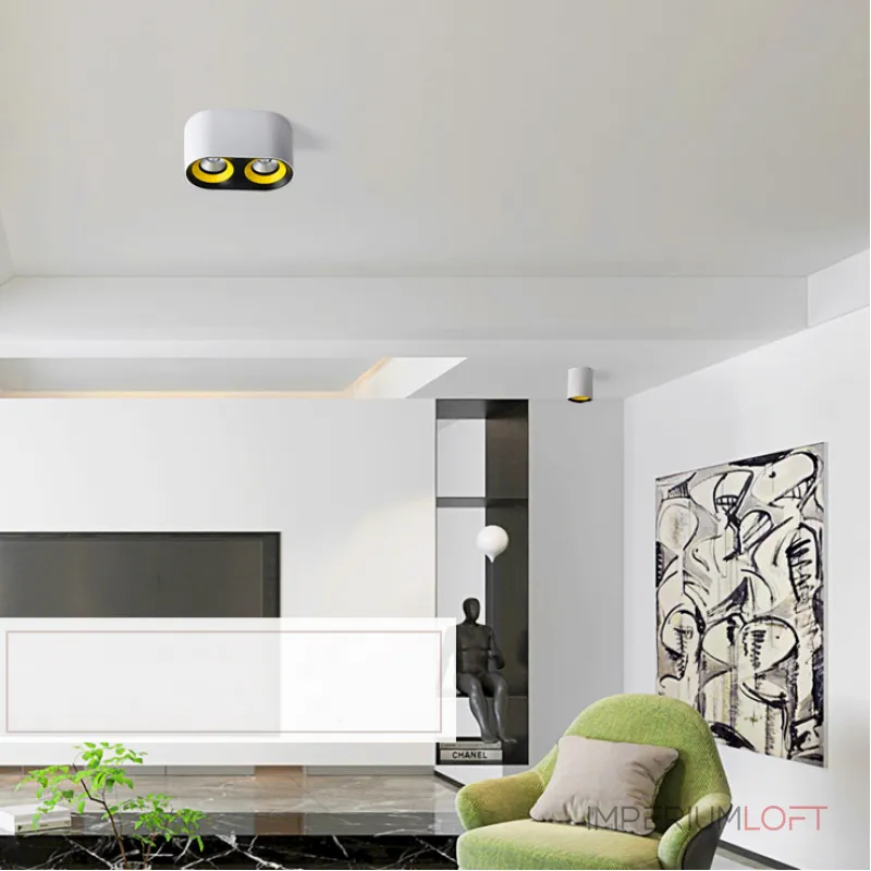 Точечный светильник REXTON A L1 White Grey 3000 К от ImperiumLoft