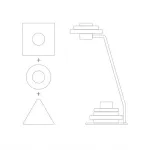 Настольная лампа KIRKE Multicolor Круг от ImperiumLoft