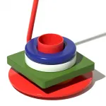 Настольная лампа KIRKE Multicolor Круг от ImperiumLoft