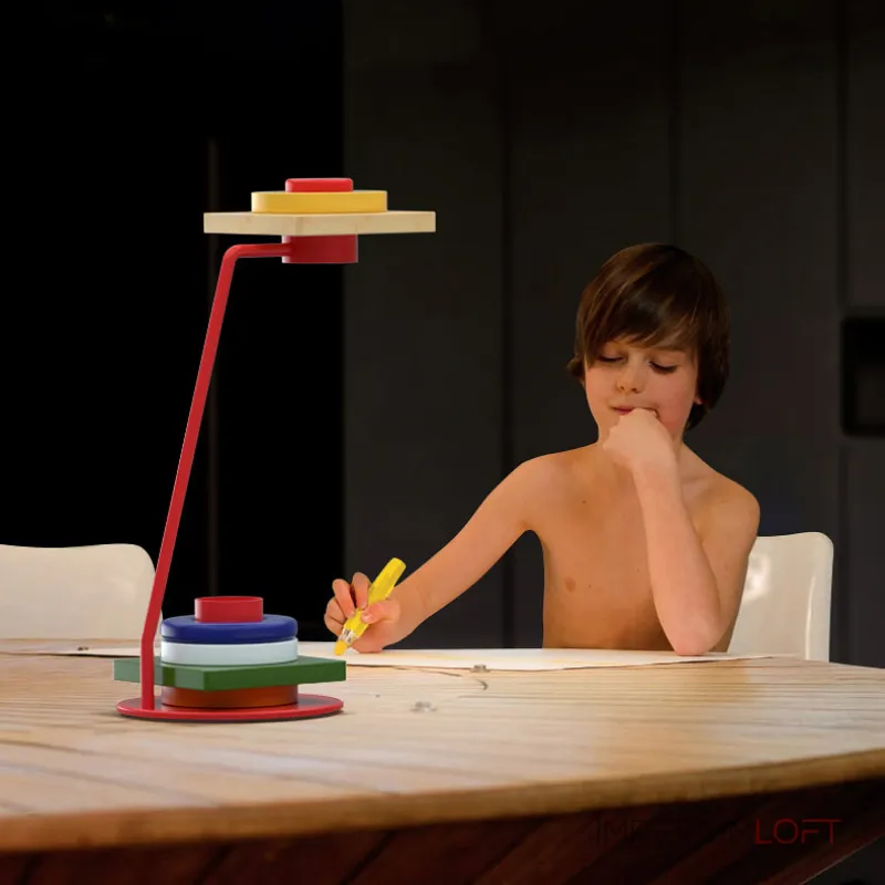 Настольная лампа KIRKE Multicolor Круг от ImperiumLoft