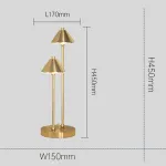 Настольная лампа GENRE TAB Brass от ImperiumLoft