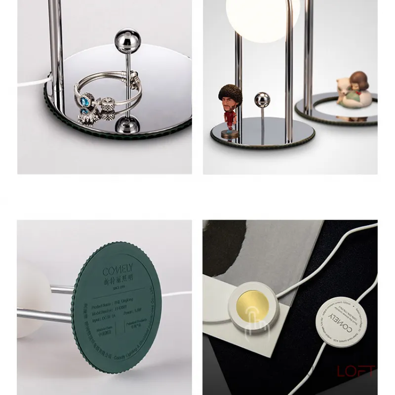 Настольная лампа MODIL B Chrome от ImperiumLoft