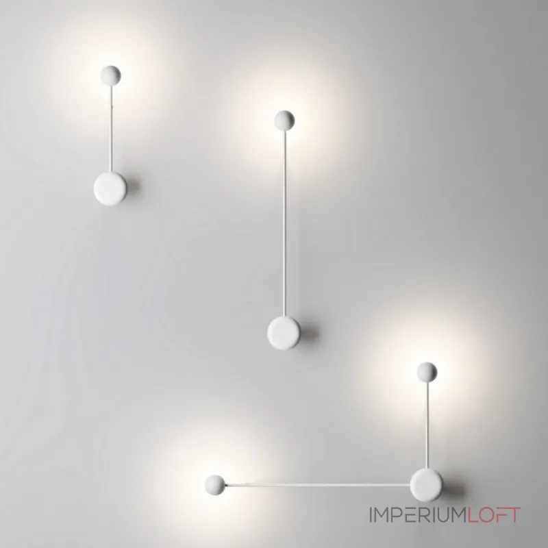 Бра Pin Wall Light C Black от ImperiumLoft