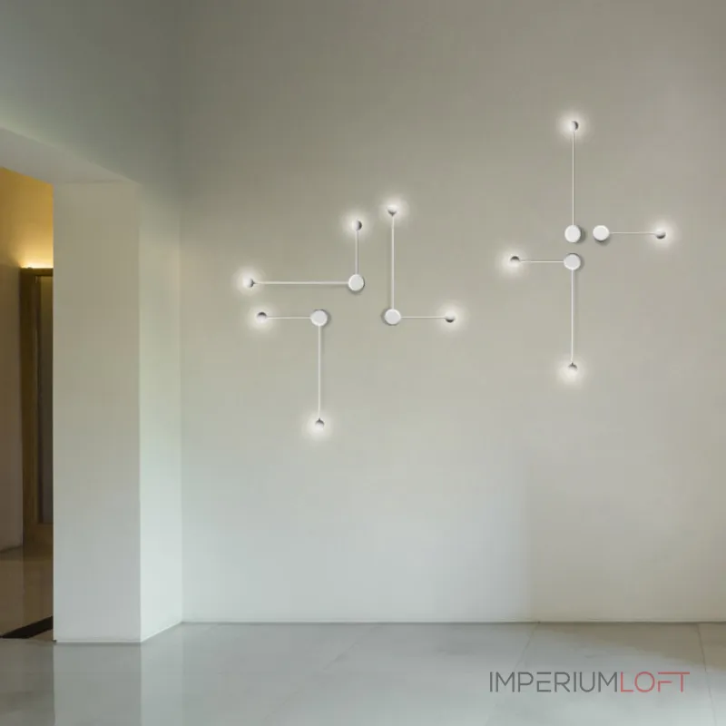 Бра Pin Wall Light A Black от ImperiumLoft
