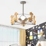 Люстра на штанге GIRAFFE Star Green