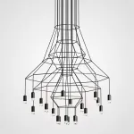 Люстра Via Wireflow Chandelier polyhedral 0315 Suspension lamp от ImperiumLoft