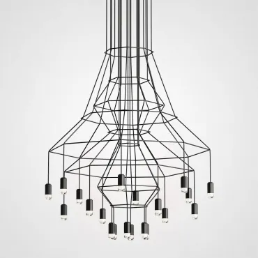 Люстра Via Wireflow Chandelier polyhedral 0315 Suspension lamp Люстра Via Wireflow Chandelier polyhedral 0315 Suspension lamp